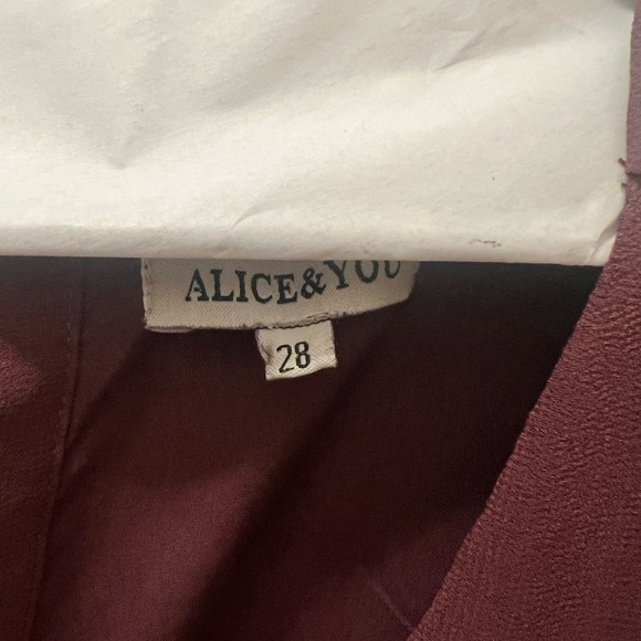 Burgundy dress perfect for wedding fall season! - Picture 4 of 6